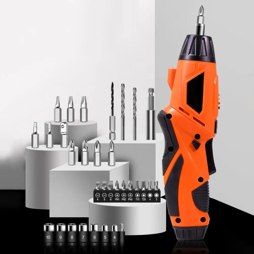 

300mAh Hand Drill Electric Screwdriver Tool 3.6V Portable USB Charging with LED Light Cordless Lithium Battery Utility Drill