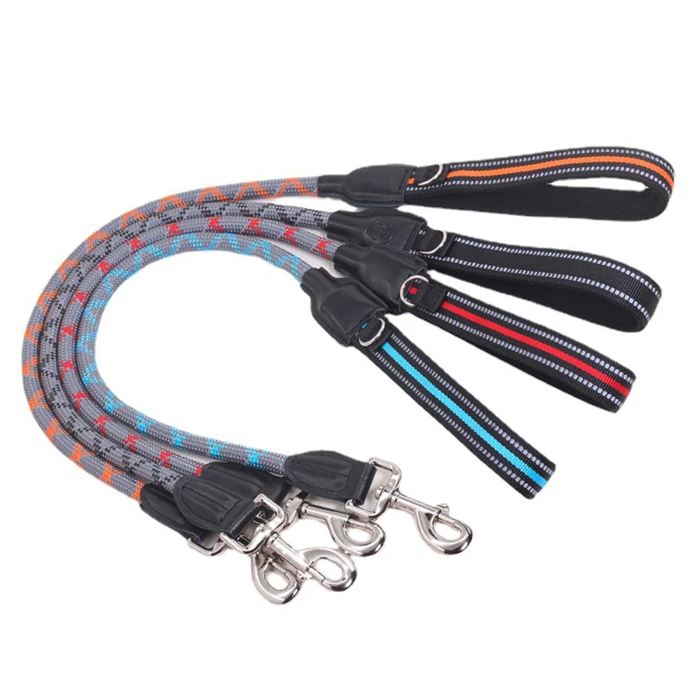 

Dog Leash Rope Outdoor Traction Rope Large Pet Leashes With Handle Dog Walking Explosion-proof Chain Pet Accessories