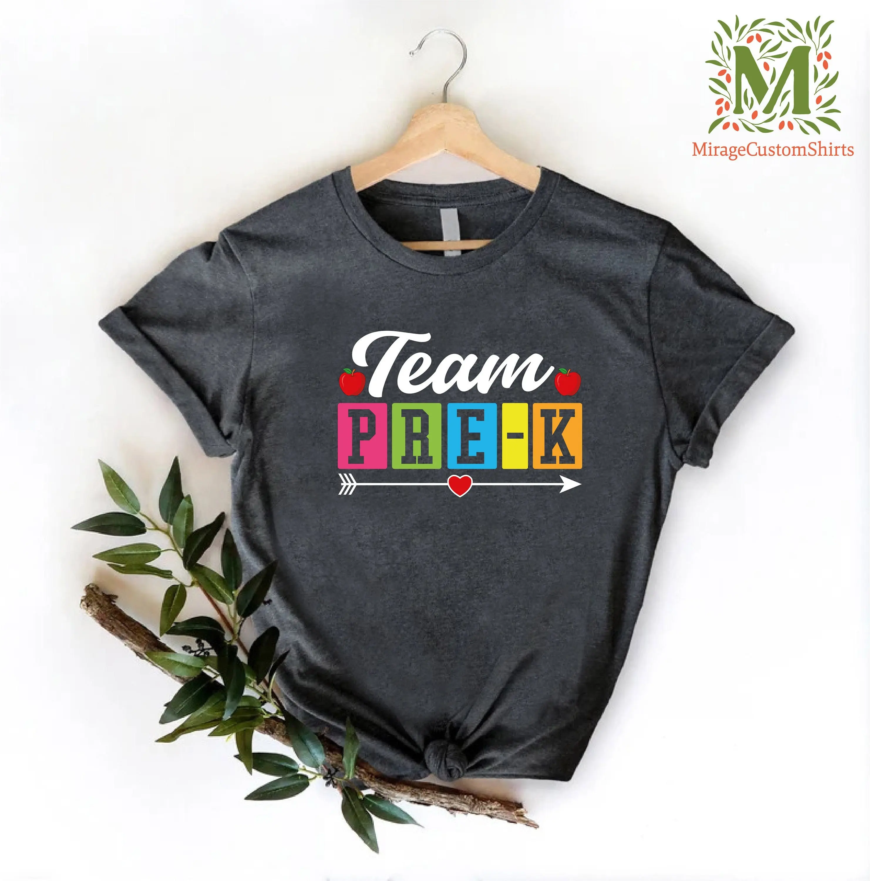 Футболка Pre K Teacher подходящая для команды экипажа первого дня школы