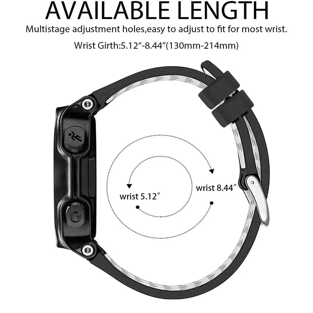 Watch Strap for Garmin Forerunner 235 230 620 630 735XT 235Lite Watchband Smartwatch Band Silicone Breathable Bracelet