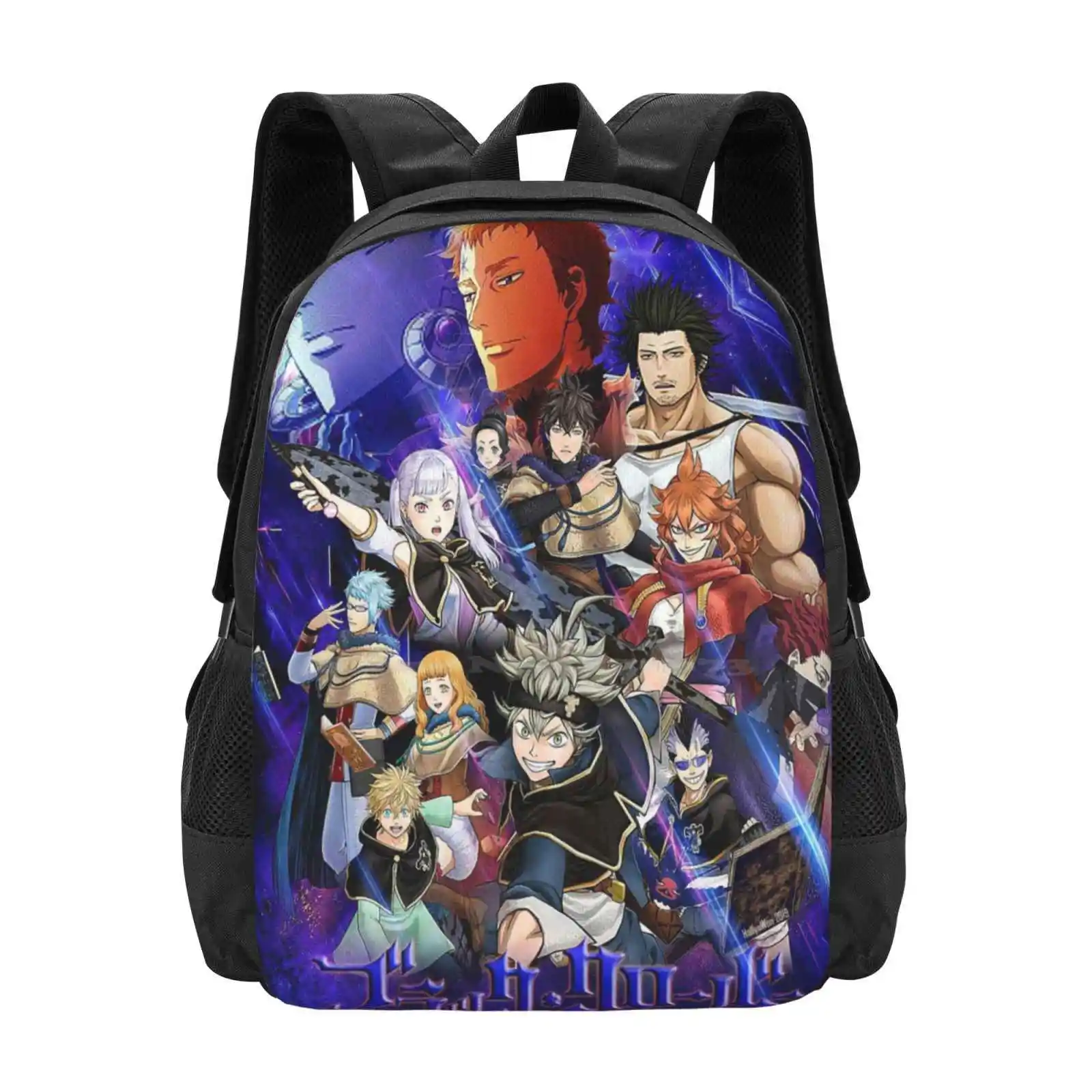 

Плакат с черным клевером, горячая Распродажа, рюкзак, модные сумки, Yuno Demon Blackclover Black Clover Asta
