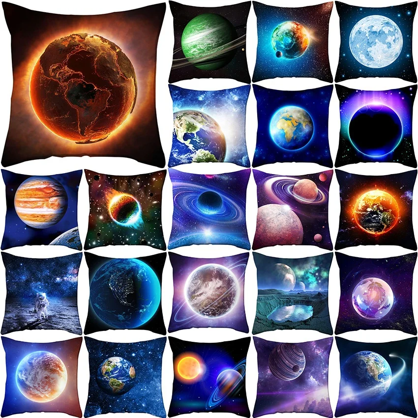 

Universal Pillow Case Double Sided Solar System Planet Cushion Cover