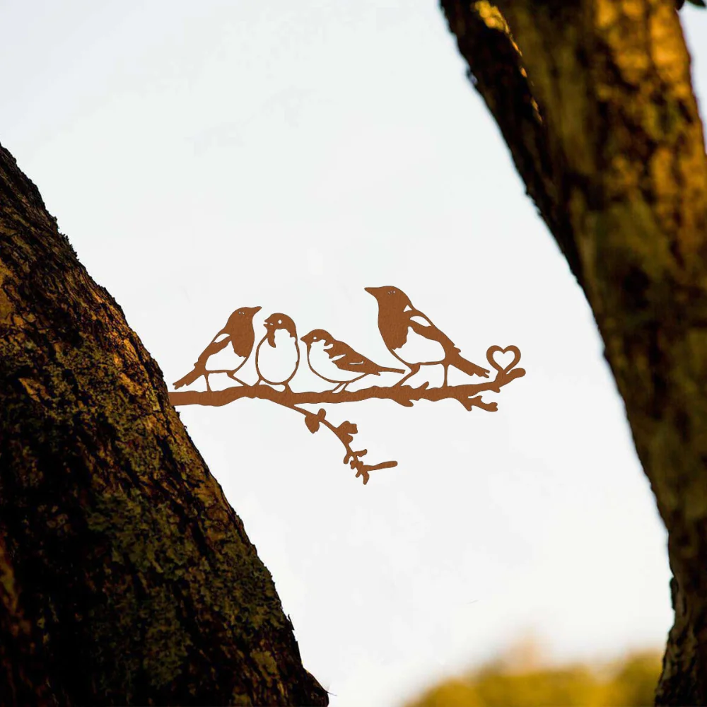 Элегантный Настенный Рисунок С Железным Силуэтом — Стильная Металлическая