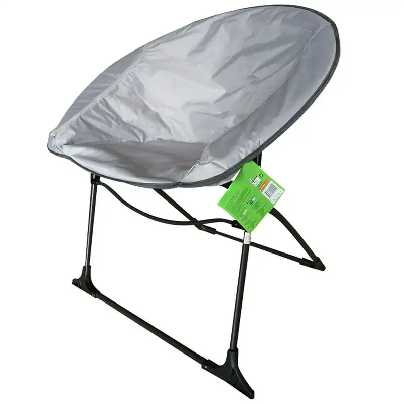 Impact   Lightweight Portable Folding Dorm Chair, Gray
