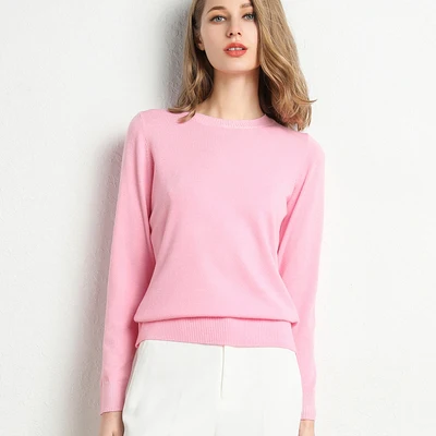

Super Comfortable Pullover Cashmere Sweater Women Jumper 2022 Spring Autumn Knitted Basic Jersey Pull Femme Hiver O-Neck Sweater