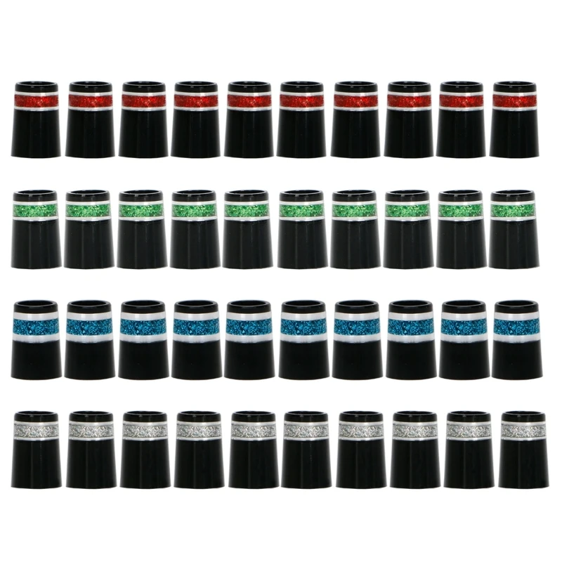 

10x 20x13.8x9.3mm Tip Size 0.370 Golf Ferrules Golf Club Shafts Accessory, Black
