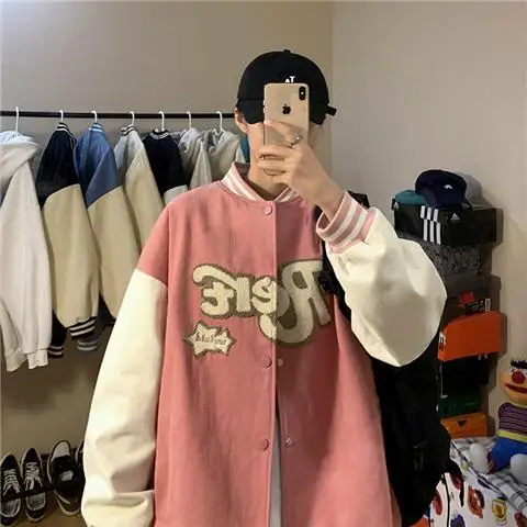 Бейсбольная куртка для женщин парная куртка-бомбер унисекс 2021 винтажные Куртки