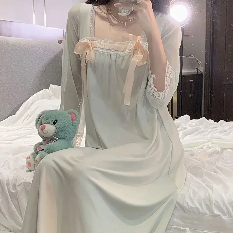 Ночные рубашки женская одежда для дома весенние удобные дышащие повседневные