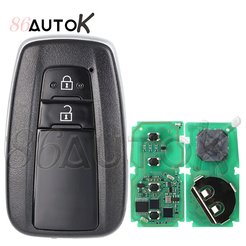 

Автоматический ключ дистанционного управления для Toyota C-HR chr, автомобильный ключ дистанционного управления, 433/434 МГц, плата CHR 61E206-0010 MDL BR2EX, умный ключ, 2 кнопки