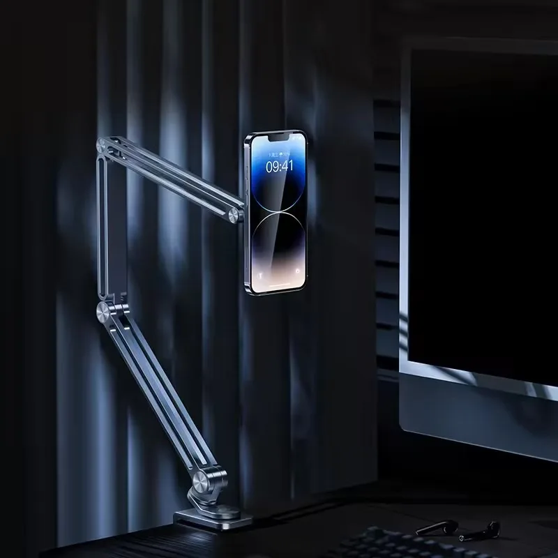 Вращающаяся На 360 Градусов Магнитная Подставка Для Телефона Из Алюминиевого