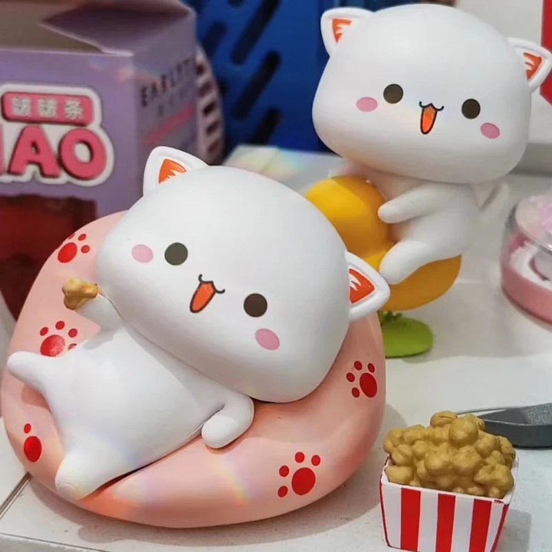 

Mitao Cat Kawaii глухая коробка игрушки милая кошка на удачу таинственная коробка аниме экшн-фигурки фигурка животного, модель украшения детский подарок на день рождения