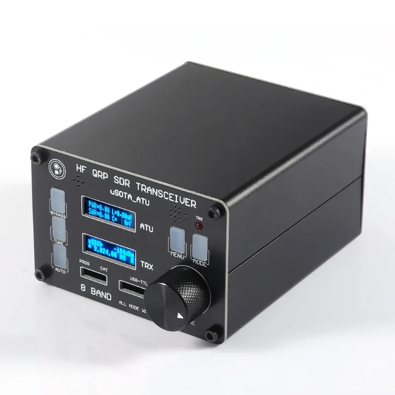 Фото Трансивер SDR USDX от CHKJ, всережимный, 8-диапазонный, для КВ-радио, QRP CW, со встроенным тюнером антенны ATU-100, двойным OLED-дисплеем №4