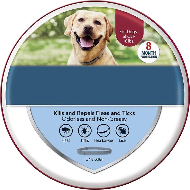 

Dog Cat Collar 8 Month Flea & Tick Prevention Collar for Cats Dog Mosquitoes Repellent Collar Insect Mosquitoes Supplies
