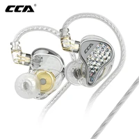 cca lyra metal wired earphone with microphone hifi noice cancelling headphone in ear monitor earbuds sport music game headset