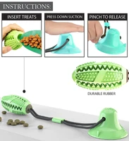 jmt pet life %c2%ae grip n play treat dispensing football shaped suction cup dog toy