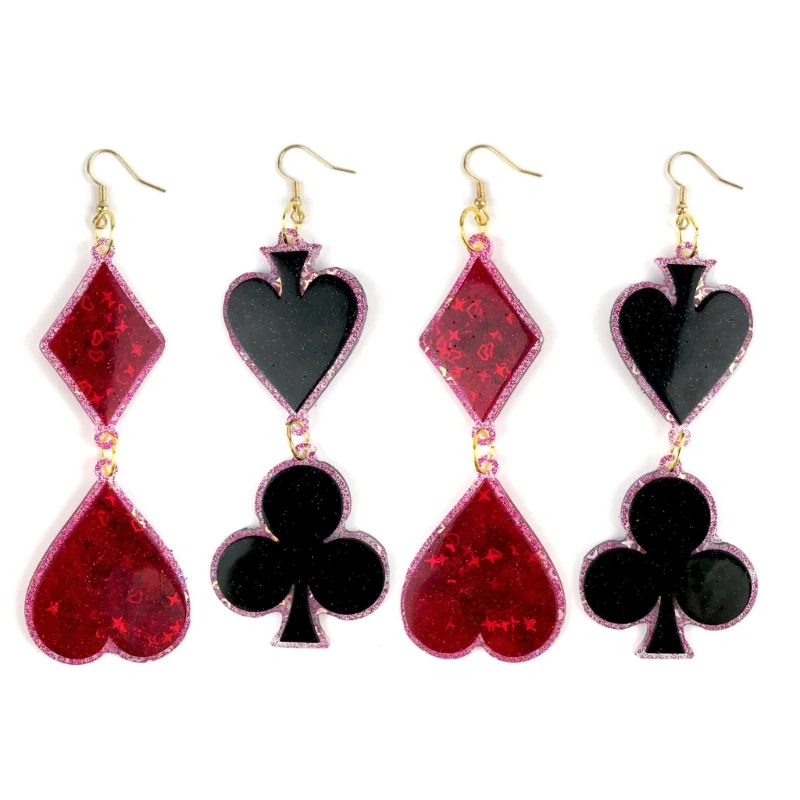 1/4 шт. серьги Proker очаровательные формы для литья из смолы изготовление ювелирных