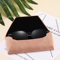unisex fashion pu leather eyeglasses case anti pressure sunglasses case glasses simple portable soft reading glasses pouch bag