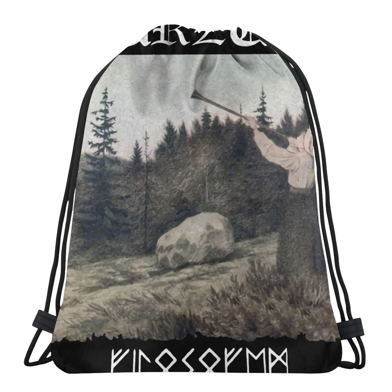 

Сумка для хранения 0Burzum Filosofem Bathory, Сумка с затемненным троном, сумка для девушек, сумка-тоут, рюкзак, сумка из троса, женская сумка, маленькая ...