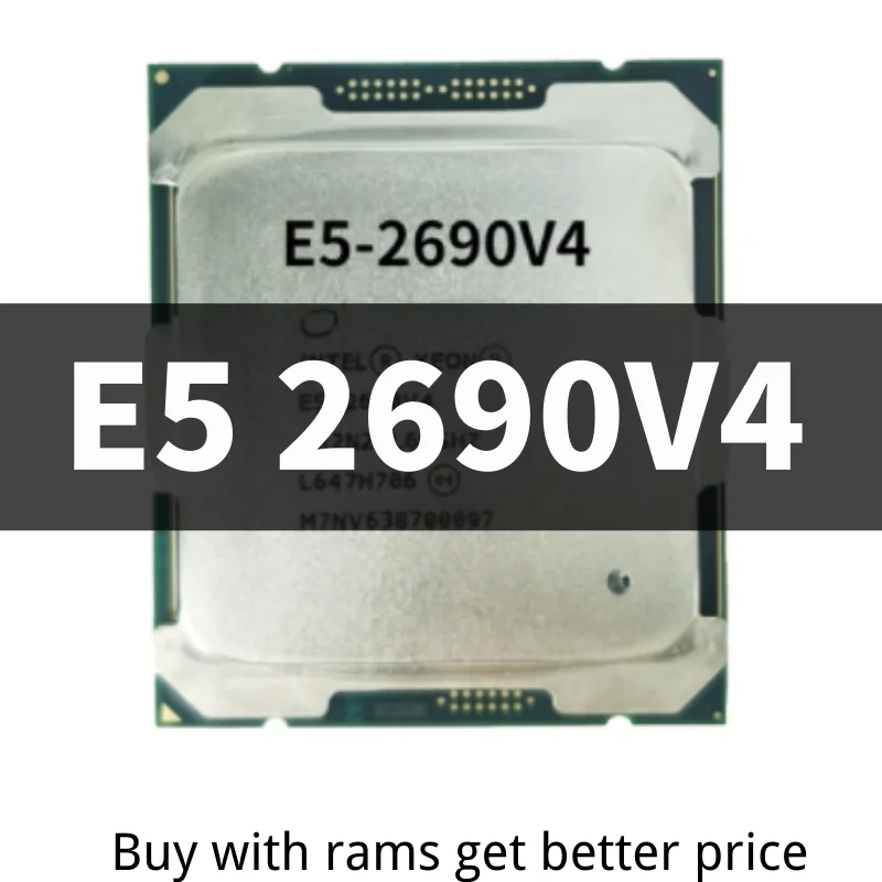 

Оригинальный Xeon E5-2690V4 SR2N2 официальная версия ЦПУ процессор 2,60 ГГц 14-Core 35 Мб TPD 135 Вт телефон X99