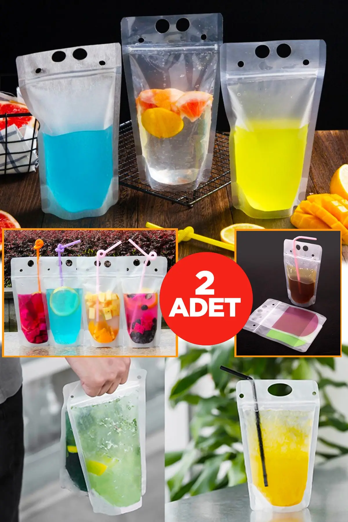 

2021 NEW SEASON Hot Sale Lockable Portable Beverage Sachet Bag 2 Pieces Portable Cold Use New Trend Unusual