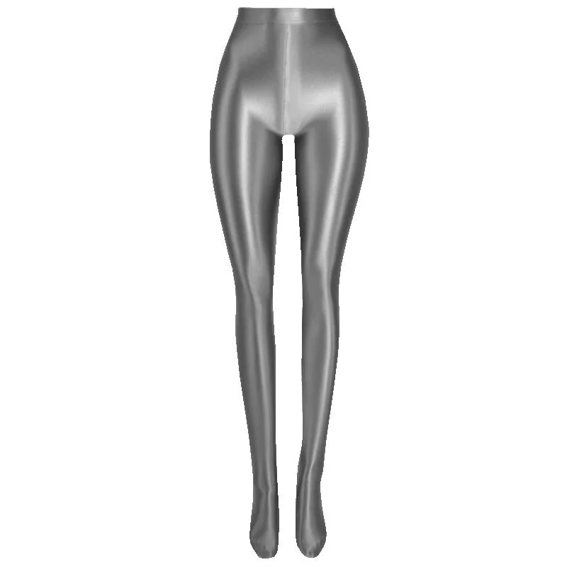 Summer Glossy Ultra-thin Seam Sexy Leggings See Through Sheer Sexy Shiny Yoga Pants Tights Workout Leggings