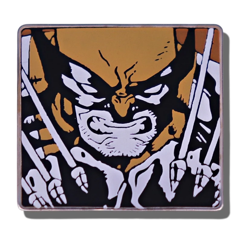 

Wolverine Art Brooch Metal Badge Cartoon Anime Enamel Pin Comic Jewelry Accessories Gifts