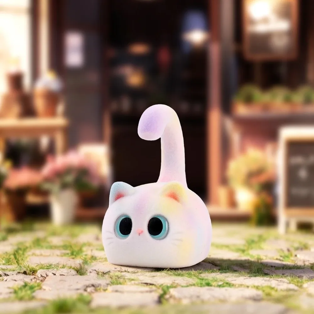 Фото Новая серия Honey Cats: Сюрприз-боксы из смолы, милые фигурки, красочные мультяшные украшения для рабочего стола, подарок на день рождения №1