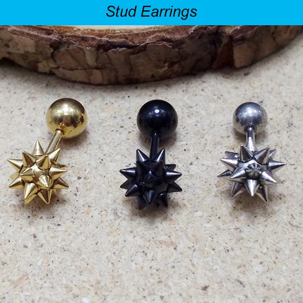 

Женские серьги-гвоздики из титана и нержавеющей стали, 2 шт.