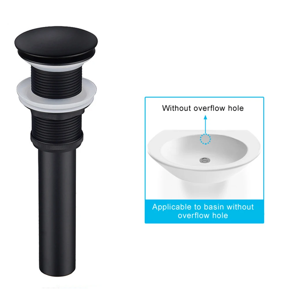 Новая черная раковина для ванной комнаты выдвижная сливная двойной стиль