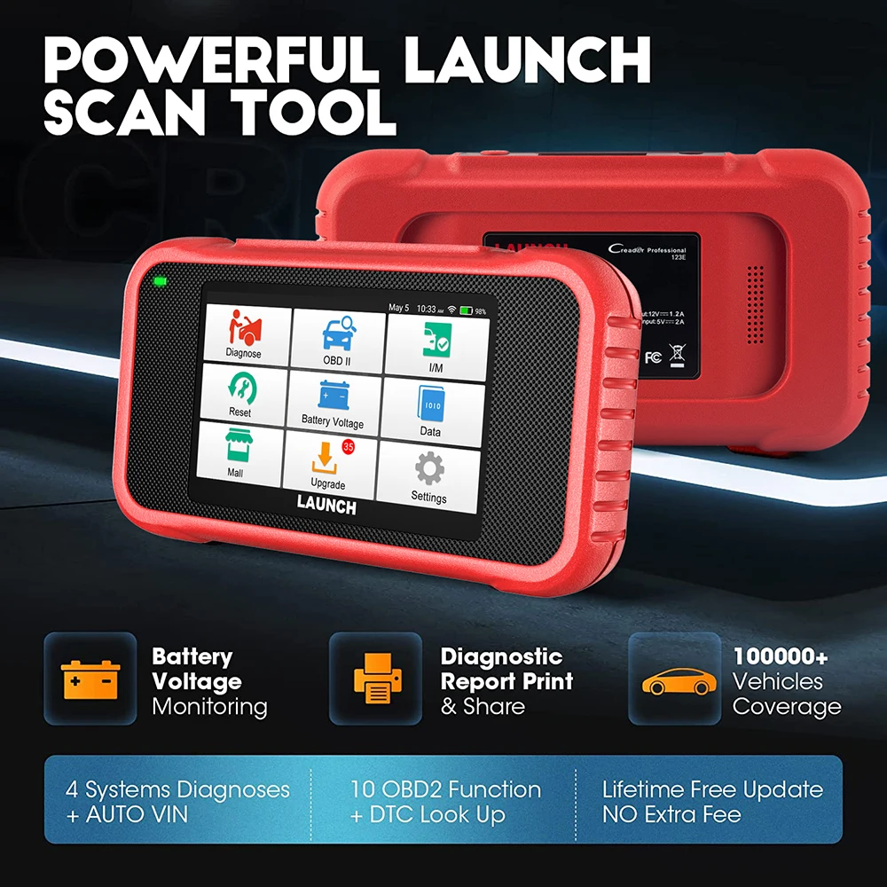 LAUNCH X431 CRP123E V2.0 Диагностические инструменты PK CRP123i OBD2 Автомобильный сканер OBD OBDII