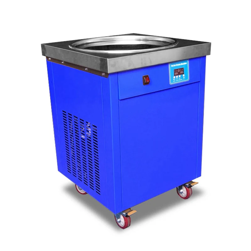 

Commercial High Quality Popular Frozen Yogurt Thailand Pan Fried Ice Cream Machine For Sale