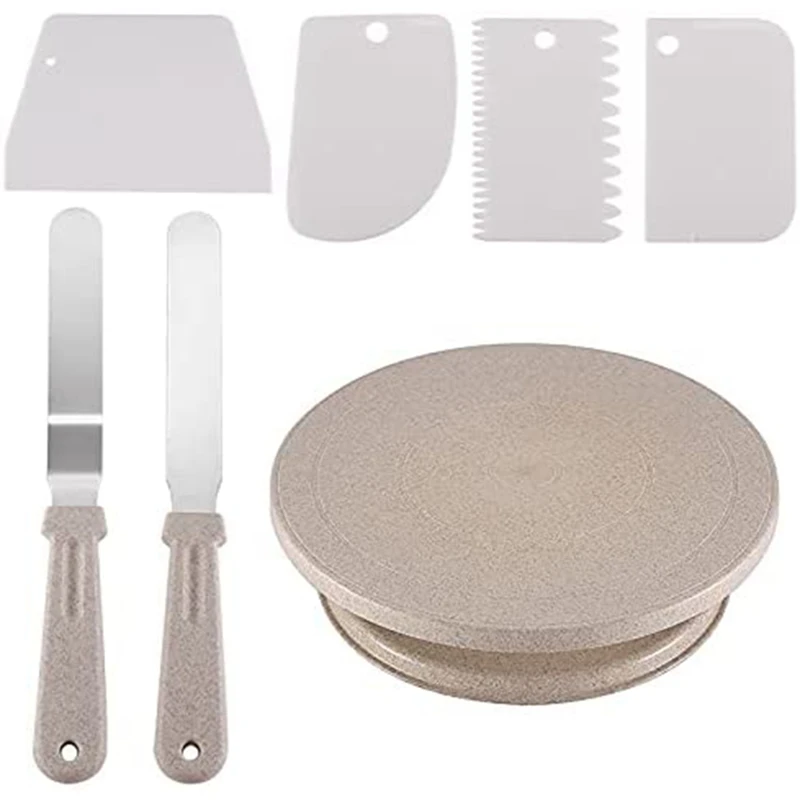 

New Cake Turntable, Cake Rotating Stand For Cake Decorating Equipment Tools Supplies For Cake Making, Baking Set