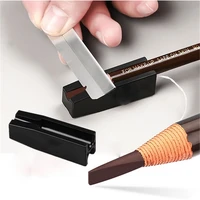 2 in 1 hengsi pull line eyebrow pencil sharpener beginner duckbill eyeliner makeup waterproof slot sharpen tip thin tool