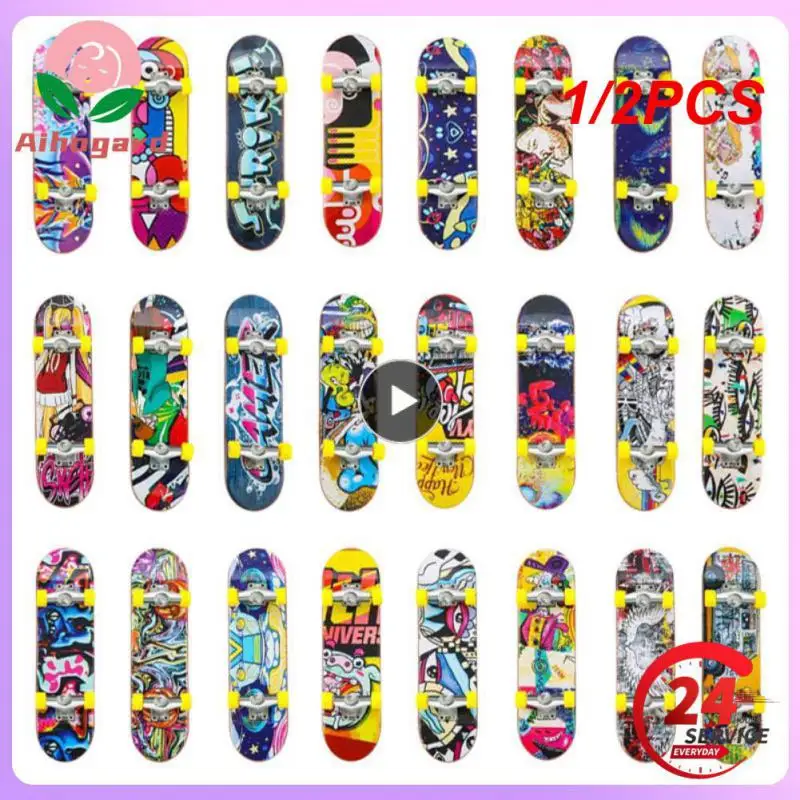 

1/2PCS Two Wheel Finger scooter deck bmx Fingertip Fingerboard shoes mini ramp skateboarding finger skate Board Set Kids