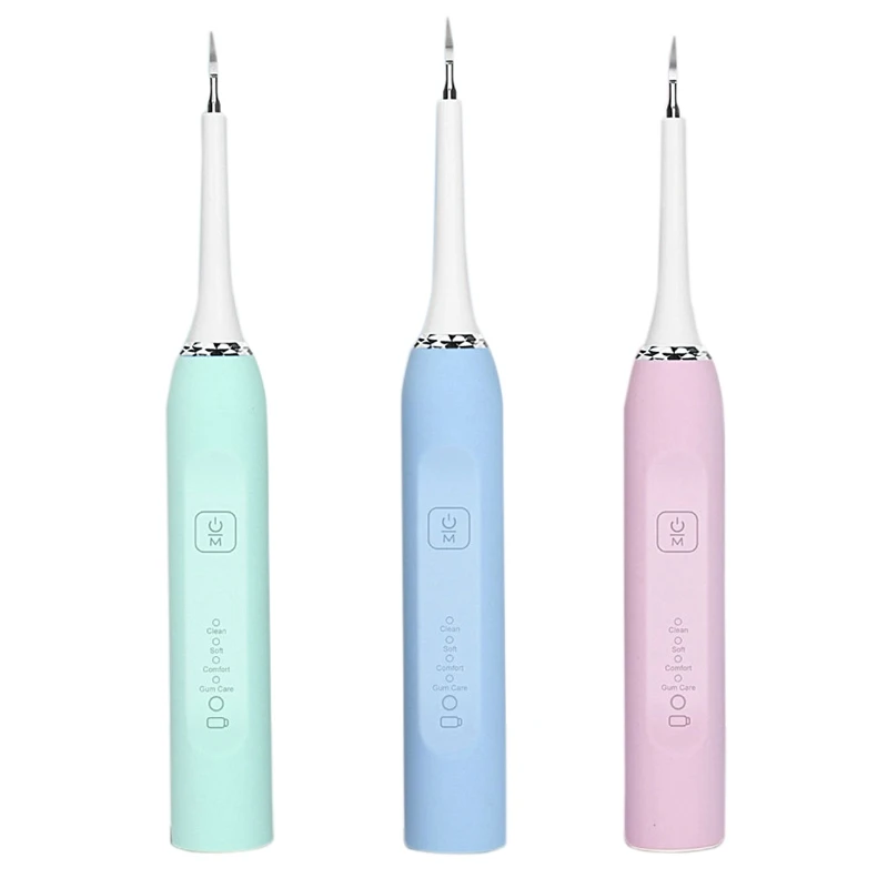 

Electric Toothbrush 2 In 1 Sonic Vibrition Remove Calculus Tartar Scaler Whiten Teeth Replaceable Head