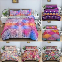 3d ethnic mandala duvet cover bedding set floral flowers pattern quilt cover for bedroom king queen twin home textile 23pcs