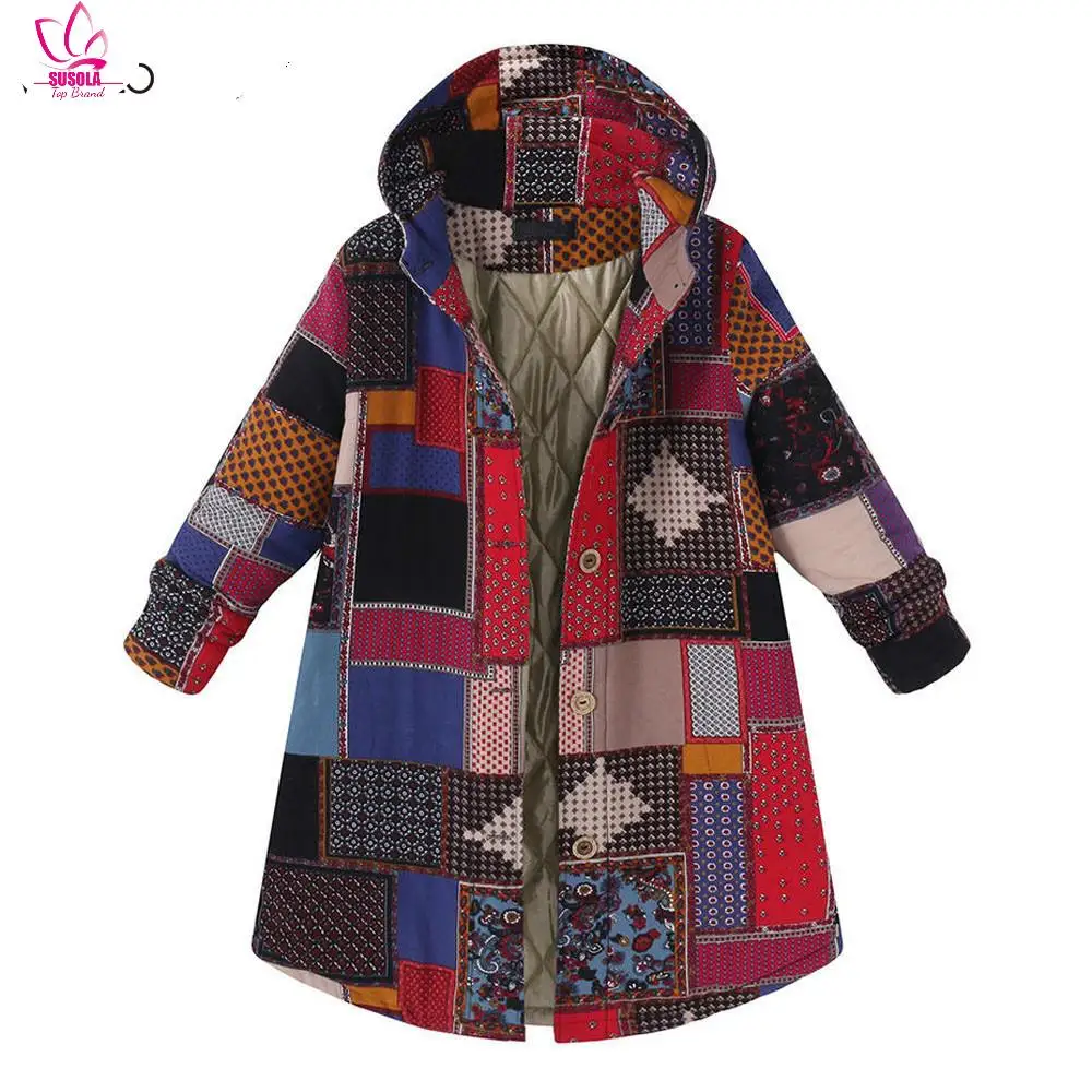 

Женское флисовое пальто с капюшоном, винтажное длинное пальто оверсайз с длинными рукавами и карманами на осень и зиму