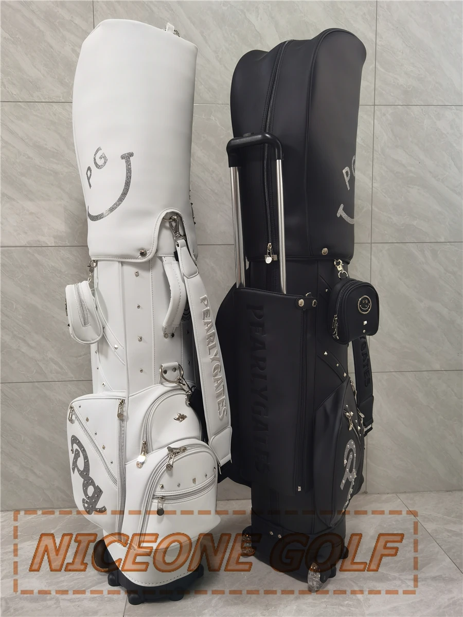 PAERLYGATES GOLF Bag Two-color PU waterproof pull rod bag Bright color men's and women's GOLF products outdoor