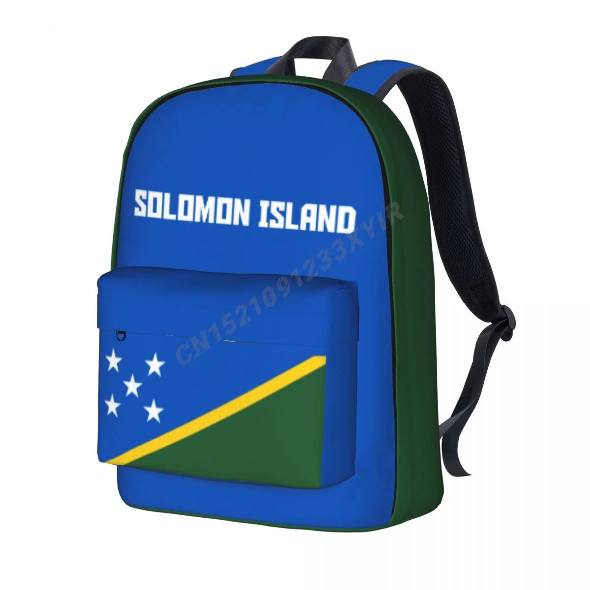 Mochila Unisex con bandera de las Islas Solomon Stitch, bolso escolar, maletín...