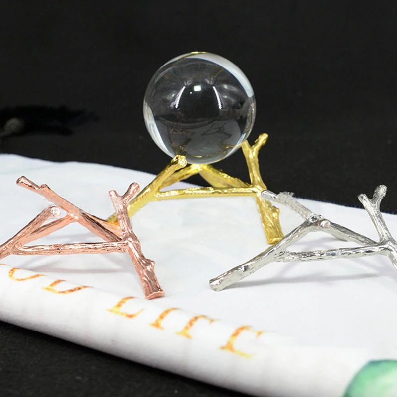 

1 шт. металлическая подставка для хрустального шара в форме листа дерева, металлический держатель, подставка для поддержки сферы, камня, рек...