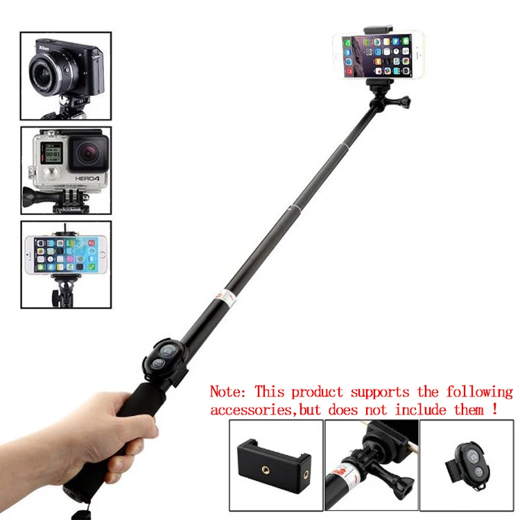 93cm Aluminum Alloy Extendable Handheld Selfie Stick Telescoping Pole for GoPro Hero 9 8 7 6 5 4 3 OSMO Action Xiaoyi SJCAM Eken images - 6