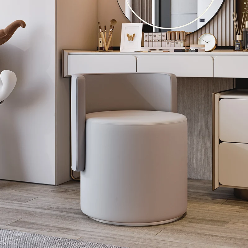 

Modern Bedroom Footrest Under Desk Stylish Small Entrance Dressing Stool Round Waterproof Tabourets De Bar Furniture Living Room