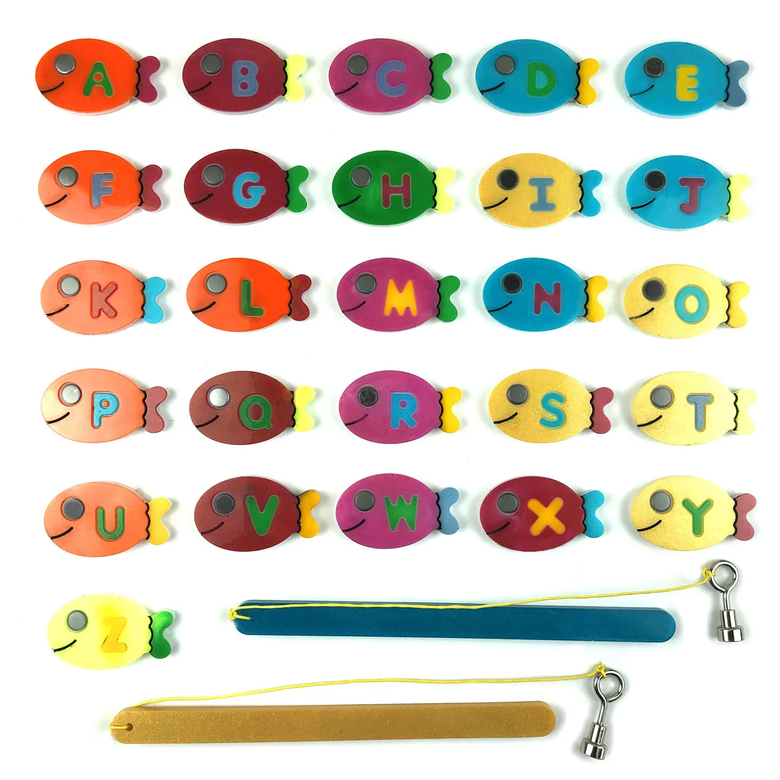 Gioco di pesca stampo in Silicone giocattoli da pesca per bambini illuminazione dell'alfabeto gioco giocattoli da pesca stampo in resina epossidica di cristallo