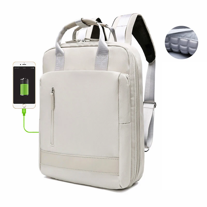 

College 15.6 Oxford Female Inch Backpack Stylish Mochila Canvas Fashion Backpack Waterproof 14 Bag Korean Laptop 13.3 Women