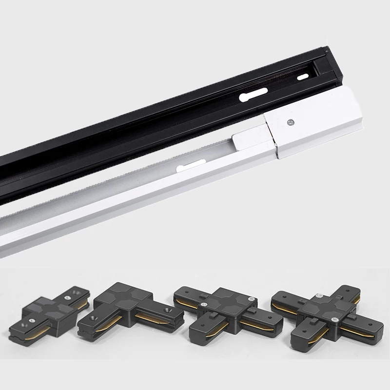 

LED Track Light Track 220V LED Track Light Accessories 0.5m T-Shaped L-Shaped Cross Linker For Family Clothing Store Spotlight