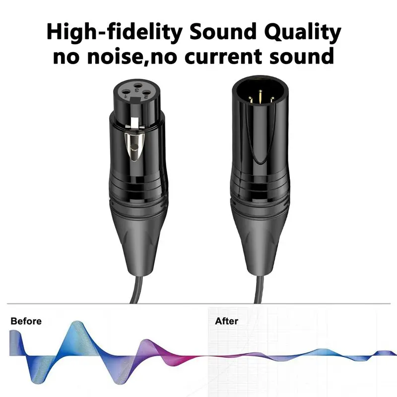 Чистая медь XLR 3-контактный аудиомикрофонный микшерный усилитель микшерная