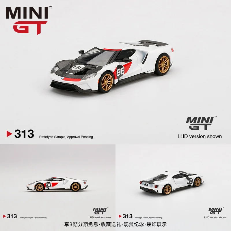

MINI GT 1:64 Ford GT No. 98 2021 Ken Miles Heritage Alloy Car Model Collection Ornament Gift Free Shipping