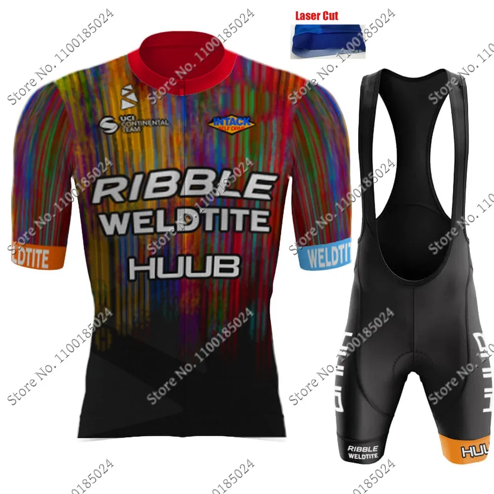 

Suit 2022 HUUB Team New Cycling Jersey Set Men Laser Cut Bicycle Clothing Road Bike Shirt Bib Shorts MTB Culotte Ropa Maillot