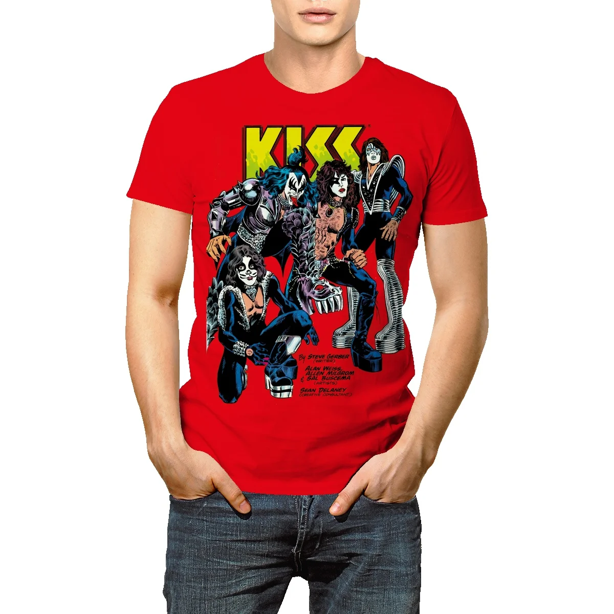 

Футболка мужская с 3D-принтом «Universe Kiss рок-группы»