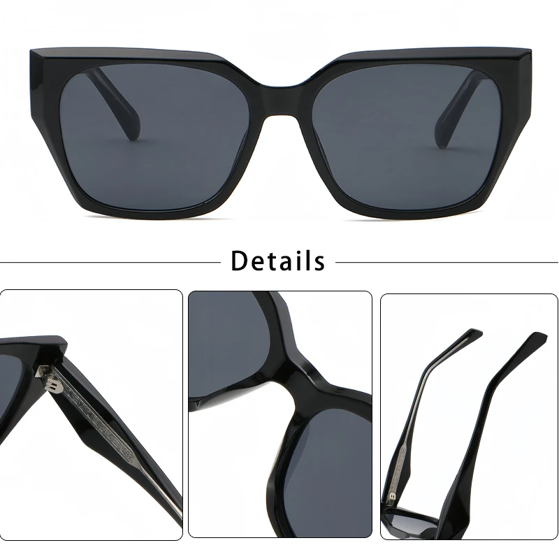 Солнечные очки Caterside в стиле ретро и панк мужские полигональные пропионные